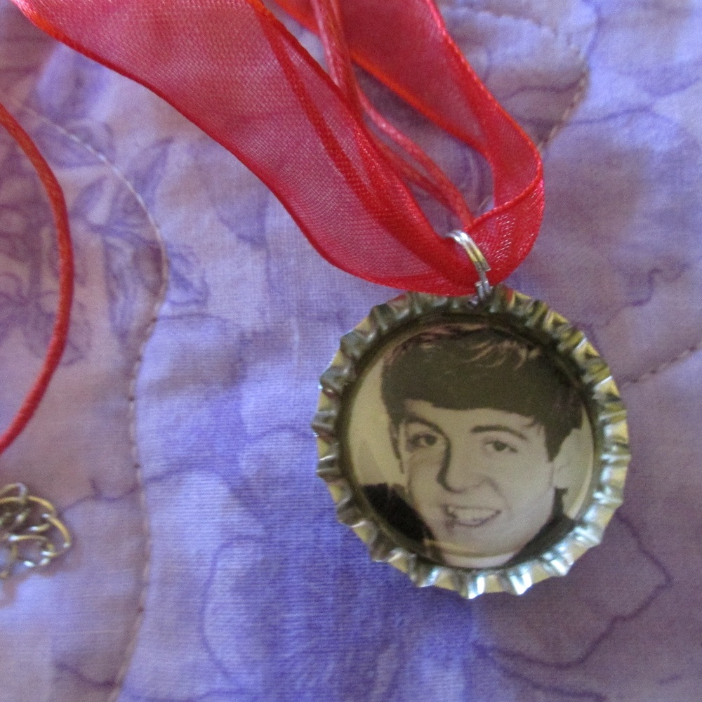 Paul McCartney Beatles Bottle Cap Necklace